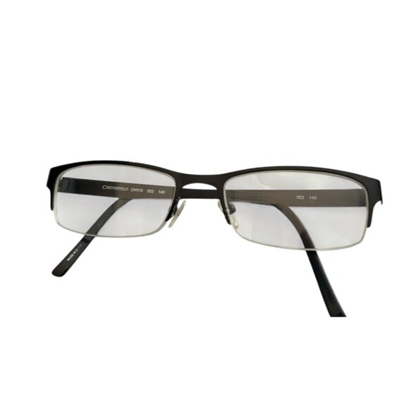 Chesterfield Eyeglasses  CH815 003 140 Black Half Rim 51 18 9/2 FRAMES ONLY - Picture 1 of 7